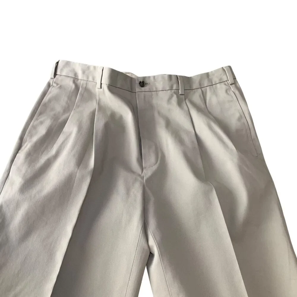 Brooks Brothers Mens Advantage Chino Elliot Preppy Office Khaki Pants 38x32